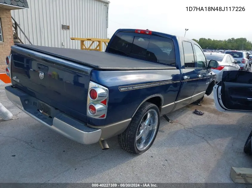 2008 Dodge Ram 1500 Slt VIN: 1D7HA18N48J117226 Lot: 40227389