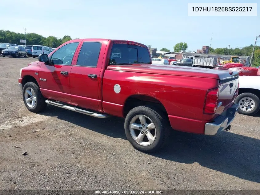 2008 Dodge Ram 1500 Slt VIN: 1D7HU18268S525217 Lot: 40243890