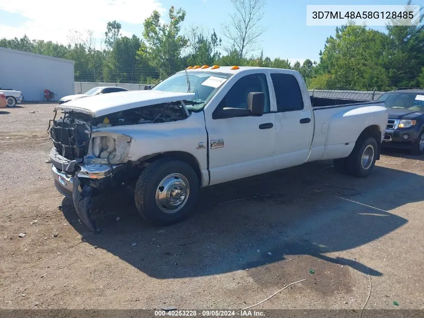 2008 Dodge Ram 3500 Slt VIN: 3D7ML48A58G128485 Lot: 40253228