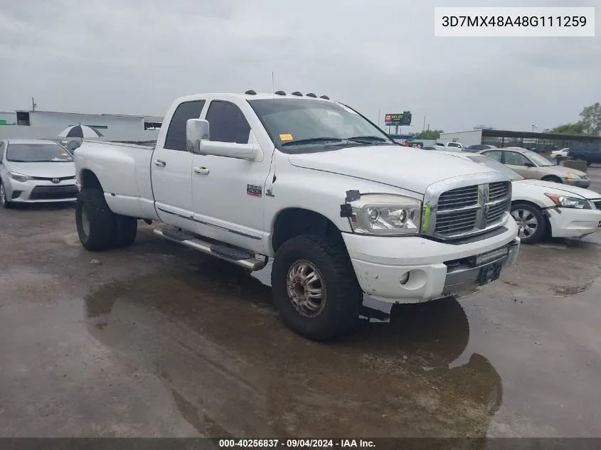 2008 Dodge Ram 3500 Laramie VIN: 3D7MX48A48G111259 Lot: 40256837