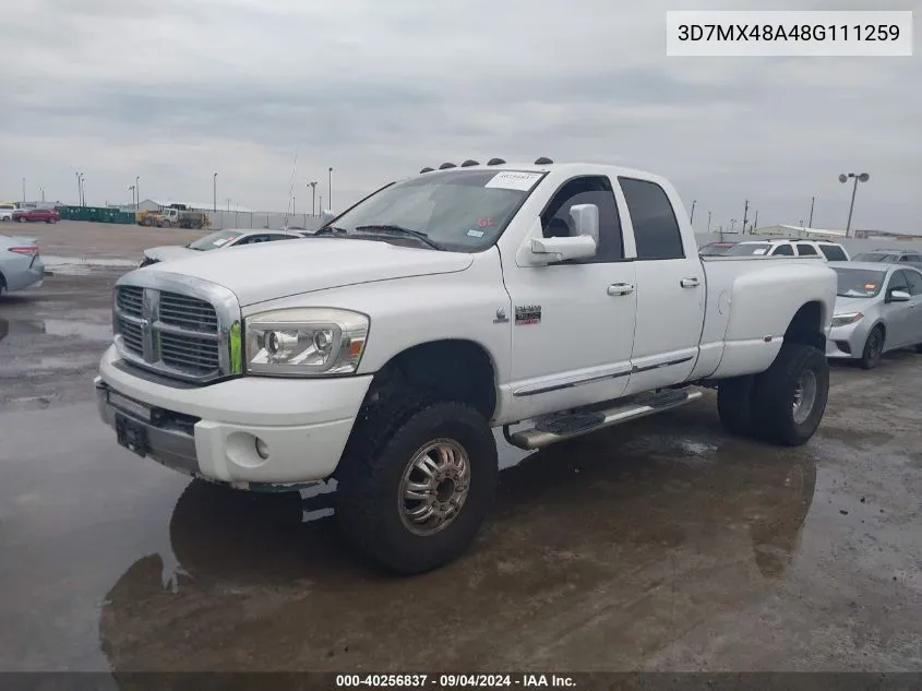 2008 Dodge Ram 3500 Laramie VIN: 3D7MX48A48G111259 Lot: 40256837