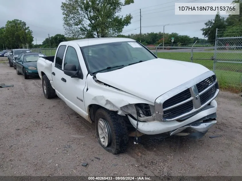 2008 Dodge Ram 1500 St/Slt VIN: 1D7HA18N78J153766 Lot: 40265433