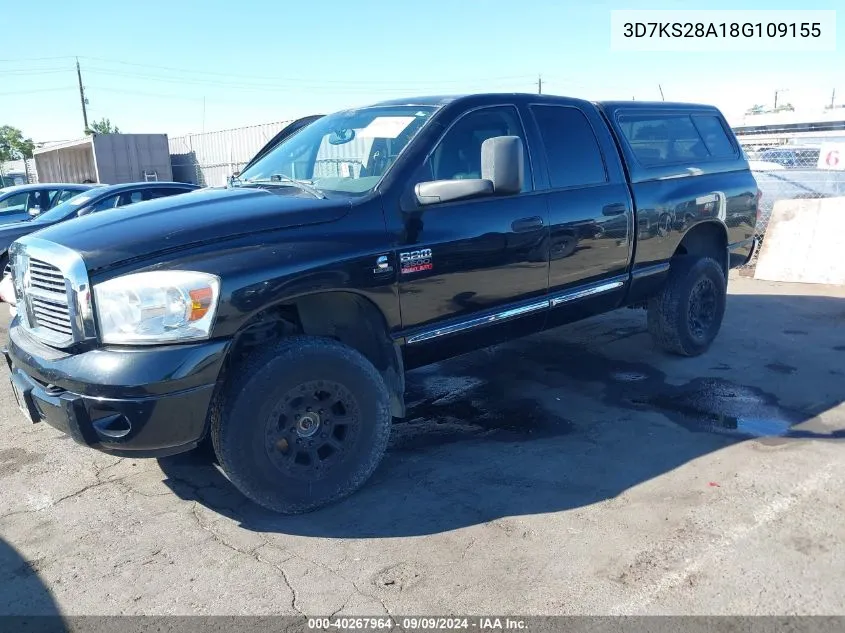 2008 Dodge Ram 2500 Laramie VIN: 3D7KS28A18G109155 Lot: 40267964