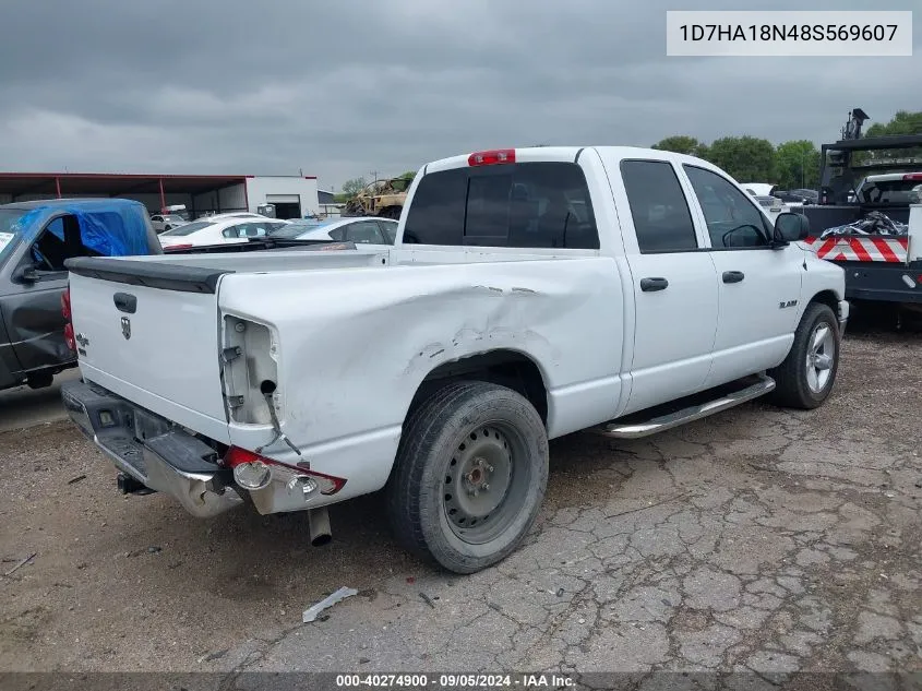 2008 Dodge Ram 1500 St/Slt VIN: 1D7HA18N48S569607 Lot: 40274900