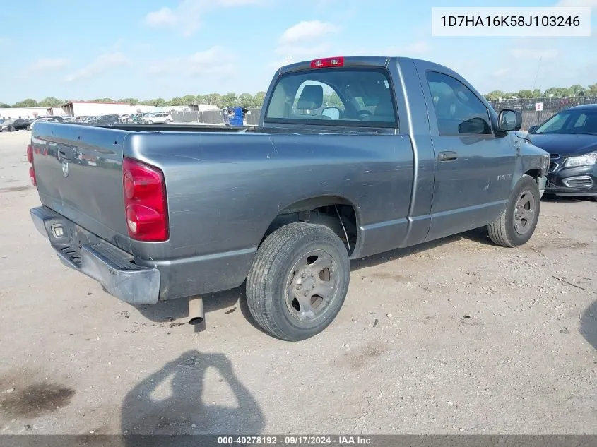 1D7HA16K58J103246 2008 Dodge Ram 1500 St/Sxt