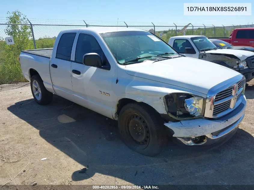 2008 Dodge Ram 1500 St/Slt VIN: 1D7HA18NX8S526891 Lot: 40282955