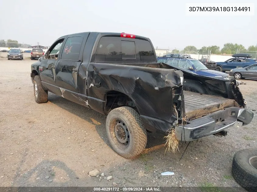 2008 Dodge Ram 3500 Sxt/Slt VIN: 3D7MX39A18G134491 Lot: 40291772