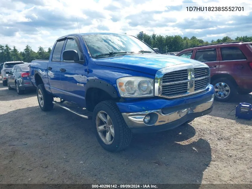 2008 Dodge Ram 1500 Slt VIN: 1D7HU18238S552701 Lot: 40296142