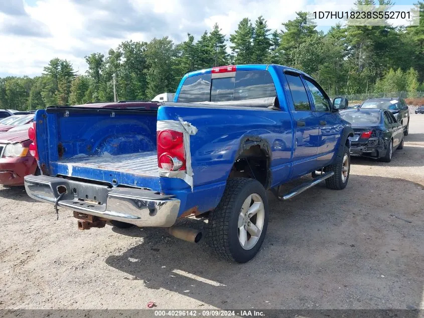 2008 Dodge Ram 1500 Slt VIN: 1D7HU18238S552701 Lot: 40296142