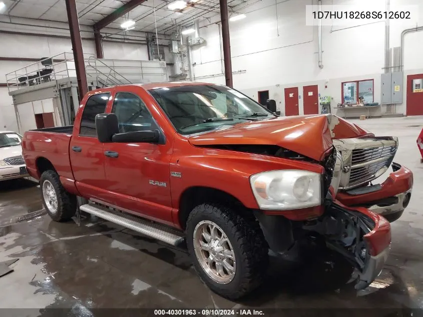 2008 Dodge Ram 1500 Slt VIN: 1D7HU18268S612602 Lot: 40301963