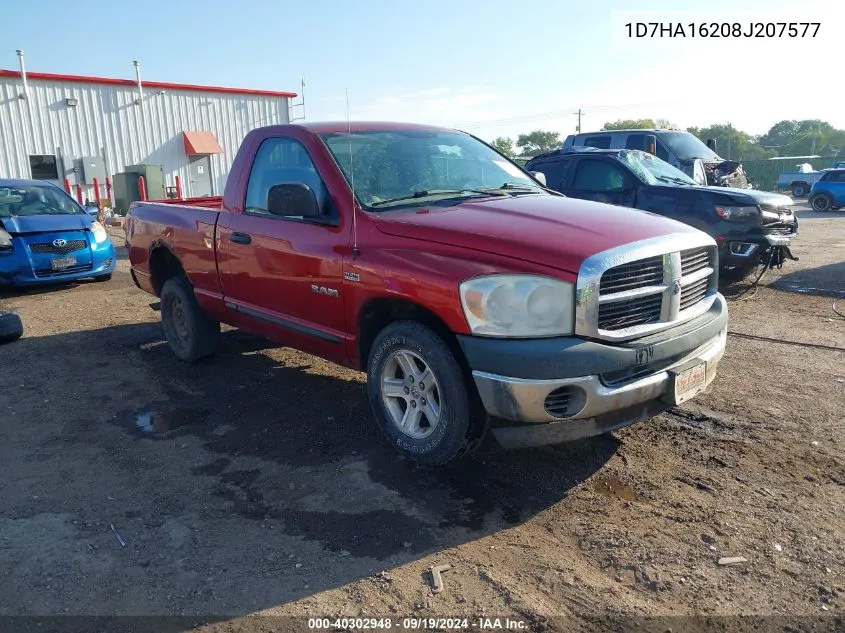 2008 Dodge Ram 1500 St/Sxt VIN: 1D7HA16208J207577 Lot: 40302948