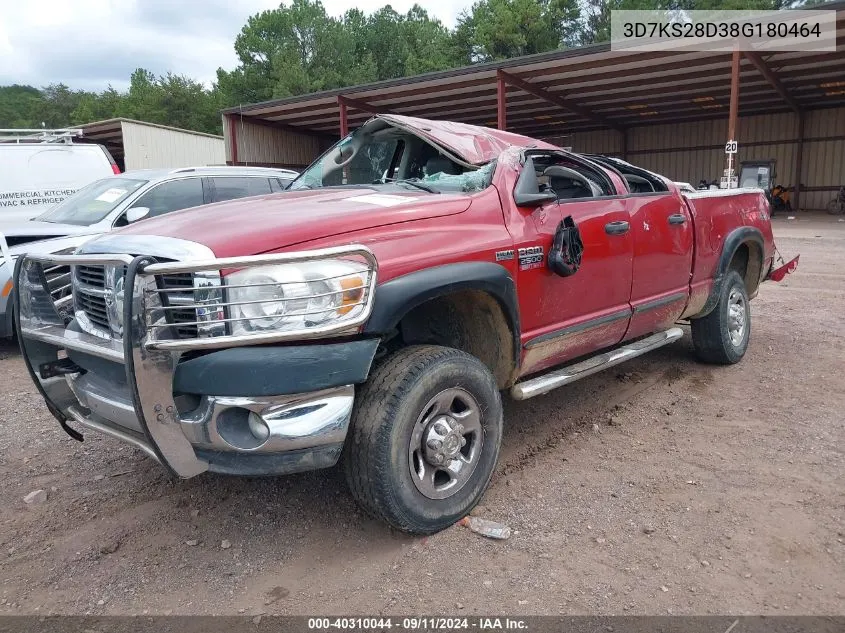 2008 Dodge Ram 2500 St/Slt VIN: 3D7KS28D38G180464 Lot: 40310044