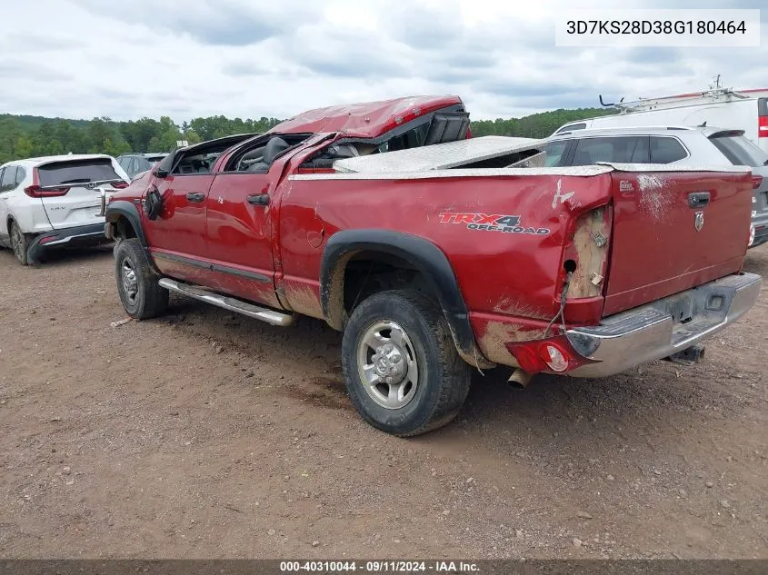 2008 Dodge Ram 2500 St/Slt VIN: 3D7KS28D38G180464 Lot: 40310044