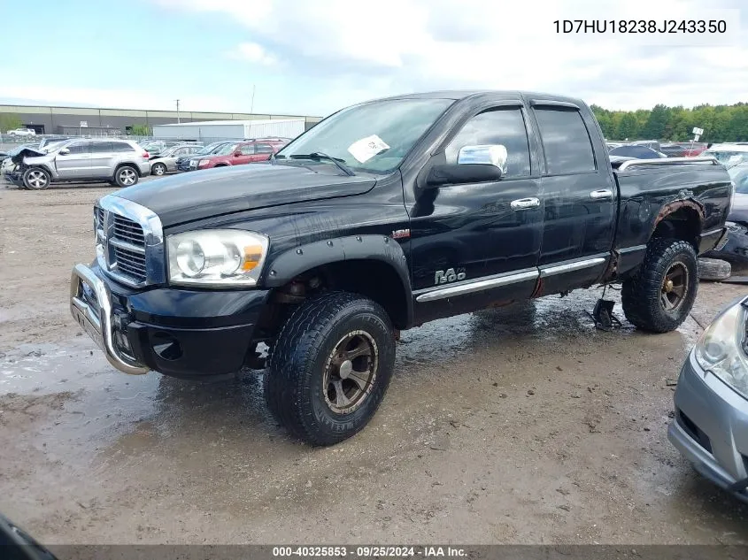 2008 Dodge Ram 1500 Laramie VIN: 1D7HU18238J243350 Lot: 40325853