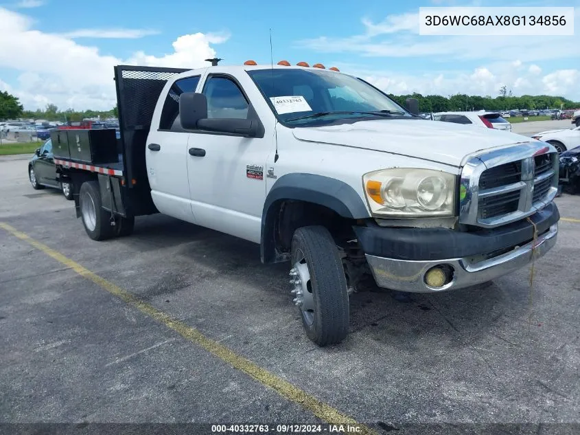 2008 Dodge Ram 4500 VIN: 3D6WC68AX8G134856 Lot: 40332763