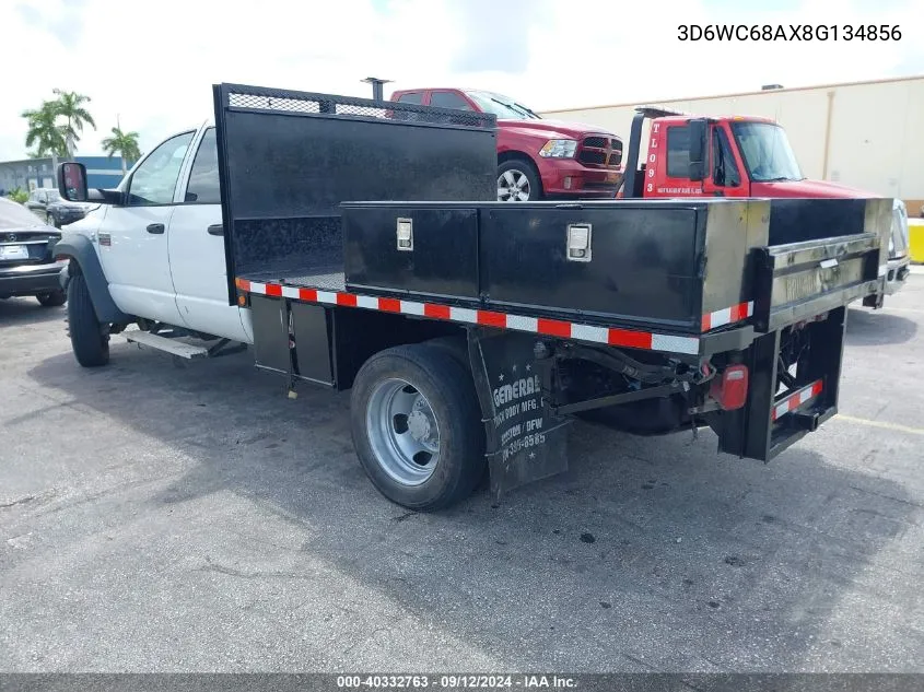 2008 Dodge Ram 4500 VIN: 3D6WC68AX8G134856 Lot: 40332763