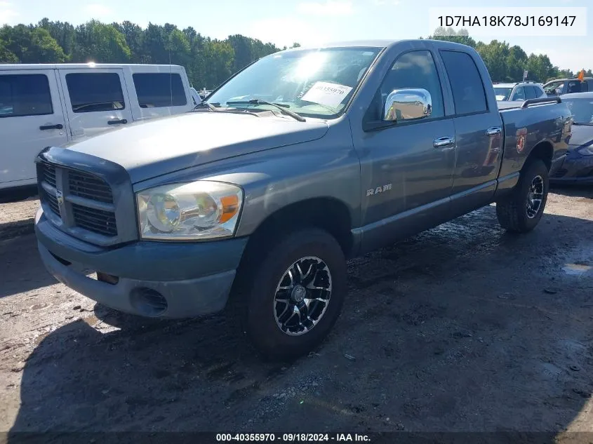 2008 Dodge Ram 1500 St/Sxt VIN: 1D7HA18K78J169147 Lot: 40355970