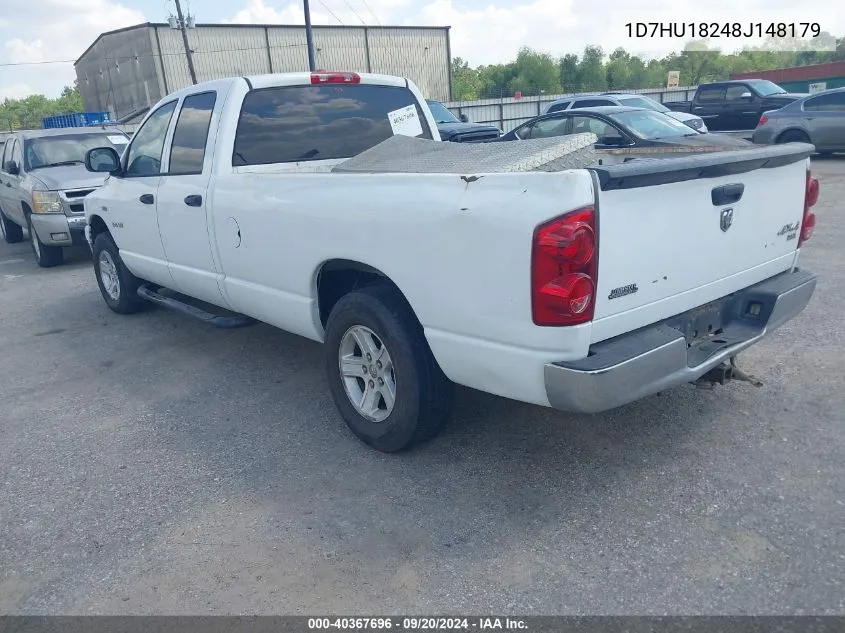 2008 Dodge Ram 1500 Slt VIN: 1D7HU18248J148179 Lot: 40367696