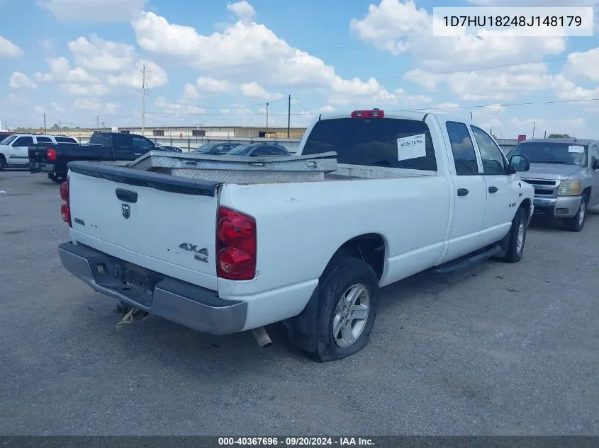 2008 Dodge Ram 1500 Slt VIN: 1D7HU18248J148179 Lot: 40367696