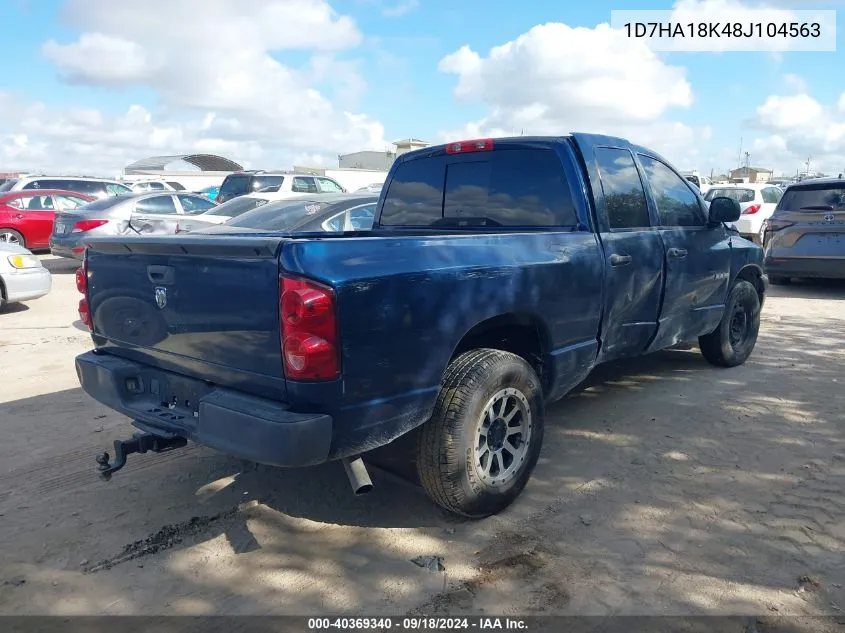 1D7HA18K48J104563 2008 Dodge Ram 1500 St