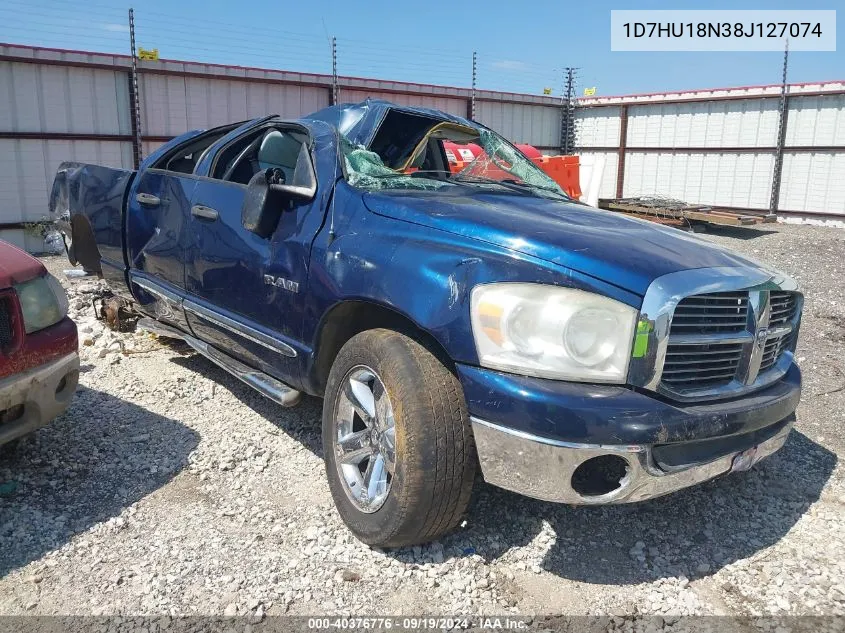 2008 Dodge Ram 1500 Slt VIN: 1D7HU18N38J127074 Lot: 40376776