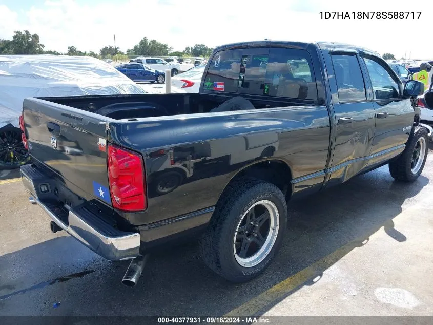 2008 Dodge Ram 1500 Slt VIN: 1D7HA18N78S588717 Lot: 40377931