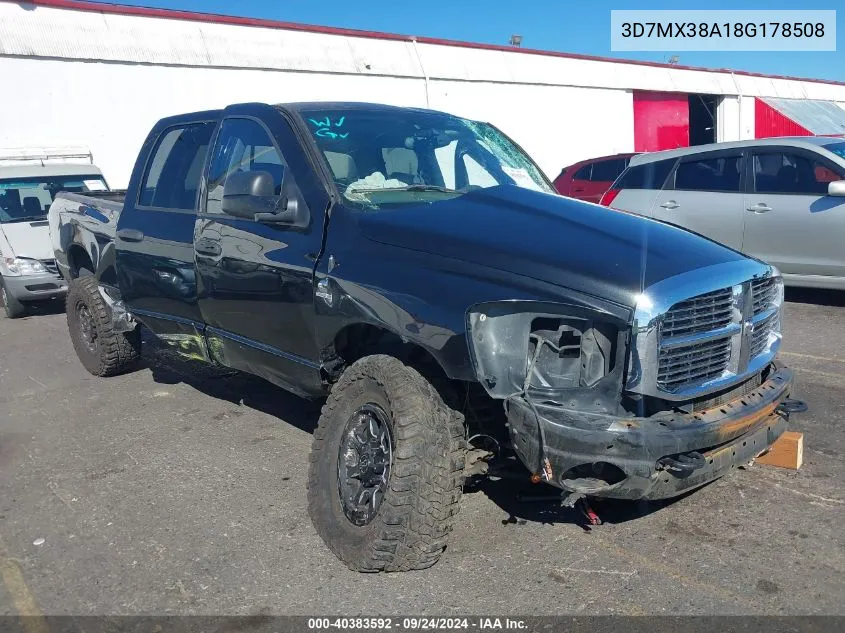 2008 Dodge Ram 3500 Laramie VIN: 3D7MX38A18G178508 Lot: 40383592