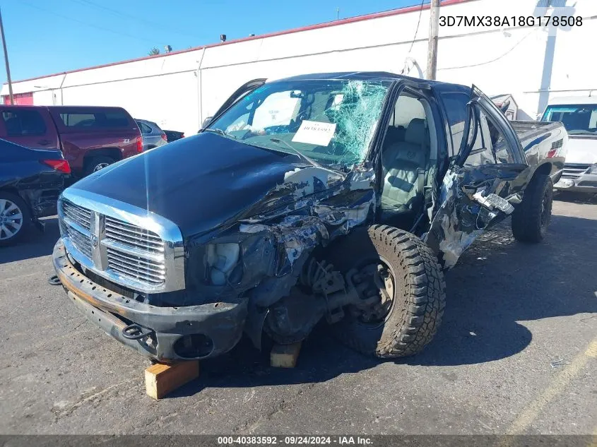 2008 Dodge Ram 3500 Laramie VIN: 3D7MX38A18G178508 Lot: 40383592