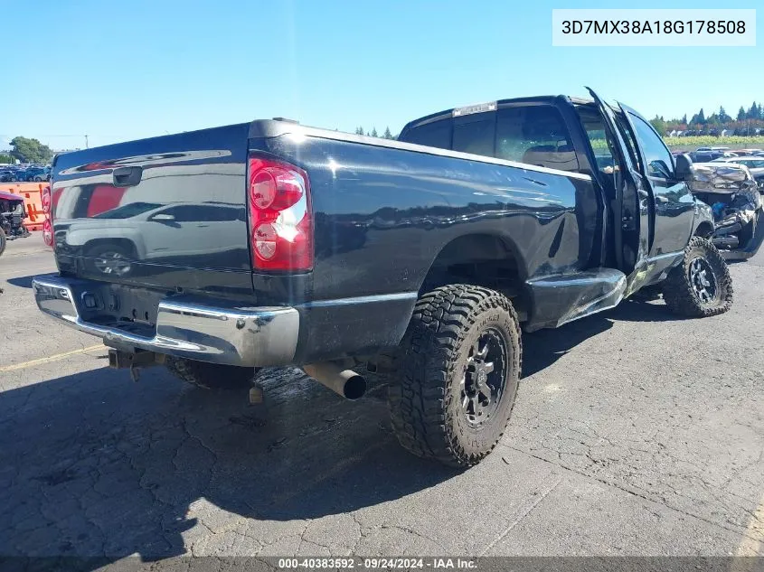 2008 Dodge Ram 3500 Laramie VIN: 3D7MX38A18G178508 Lot: 40383592