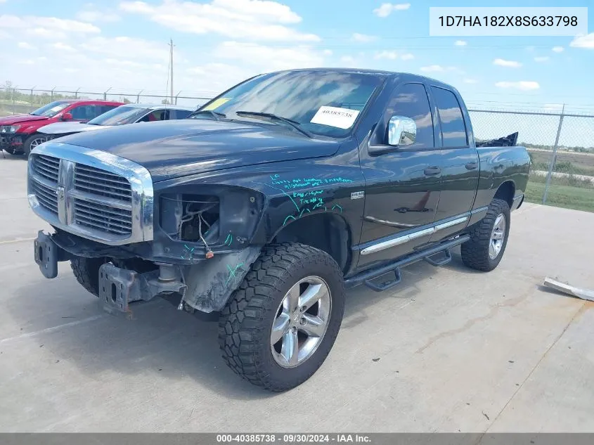 1D7HA182X8S633798 2008 Dodge Ram 1500 Laramie