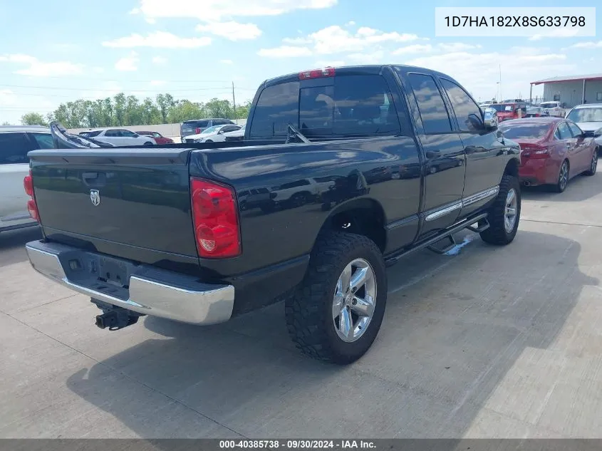 2008 Dodge Ram 1500 Laramie VIN: 1D7HA182X8S633798 Lot: 40385738