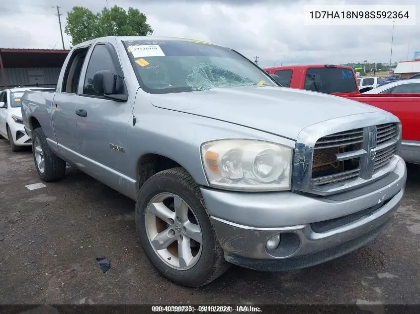 2008 Dodge Ram 1500 Slt VIN: 1D7HA18N98S592364 Lot: 40390733