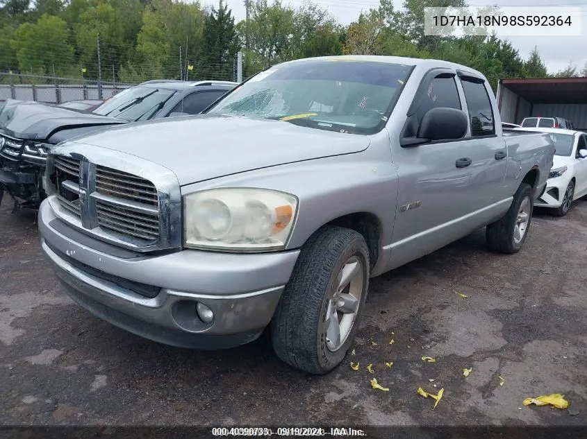 2008 Dodge Ram 1500 Slt VIN: 1D7HA18N98S592364 Lot: 40390733