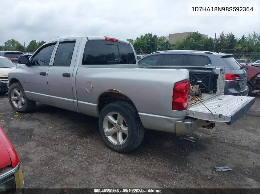 2008 Dodge Ram 1500 Slt VIN: 1D7HA18N98S592364 Lot: 40390733