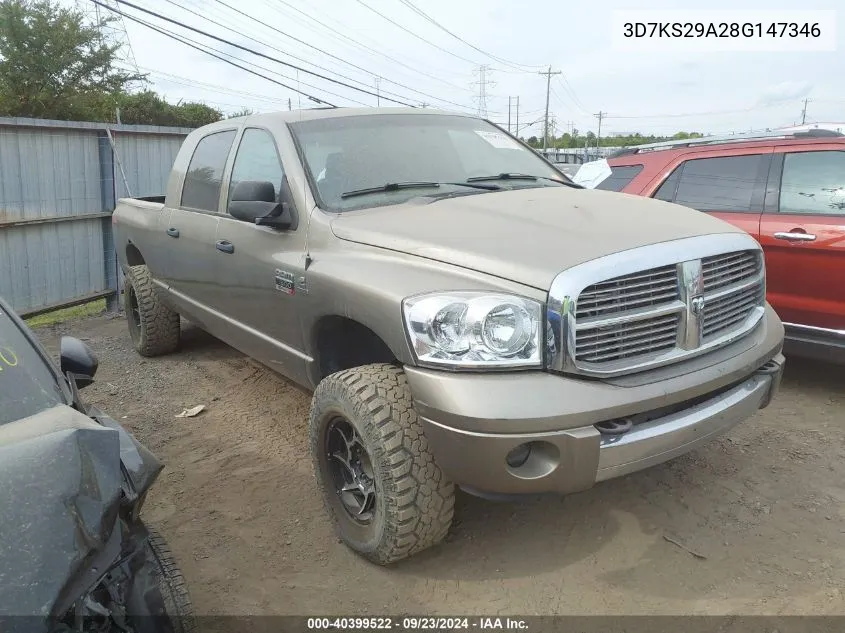 2008 Dodge Ram 2500 Laramie VIN: 3D7KS29A28G147346 Lot: 40399522