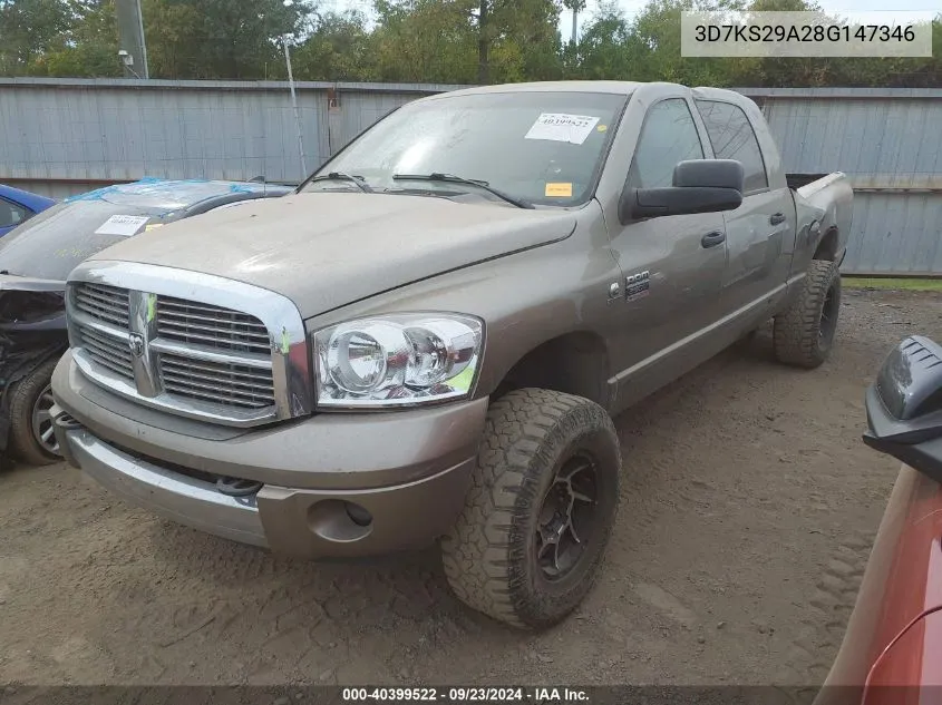 2008 Dodge Ram 2500 Laramie VIN: 3D7KS29A28G147346 Lot: 40399522