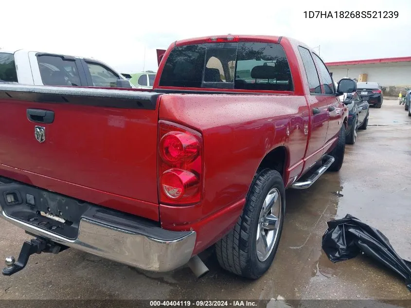 2008 Dodge Ram 1500 Slt VIN: 1D7HA18268S521239 Lot: 40404119