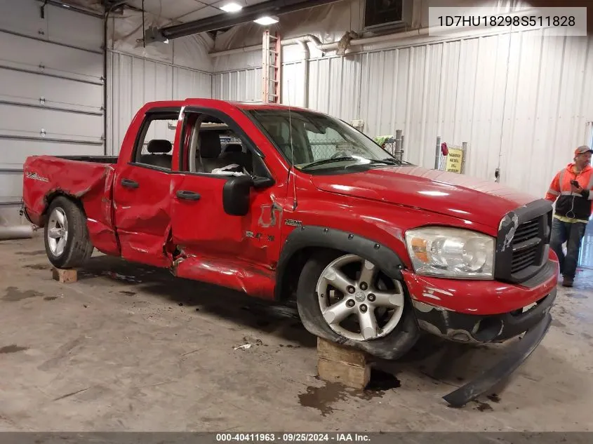 2008 Dodge Ram 1500 Slt VIN: 1D7HU18298S511828 Lot: 40411963