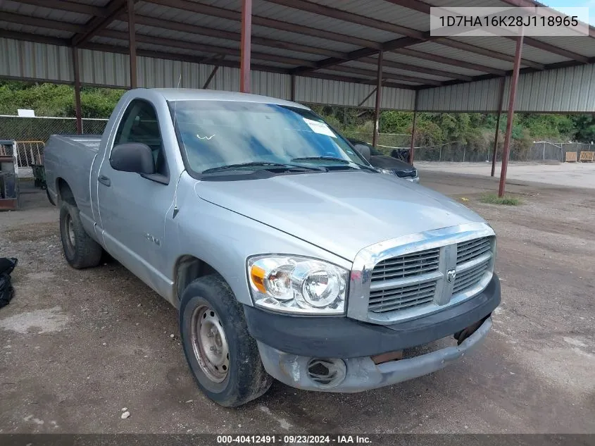 1D7HA16K28J118965 2008 Dodge Ram 1500 St/Sxt