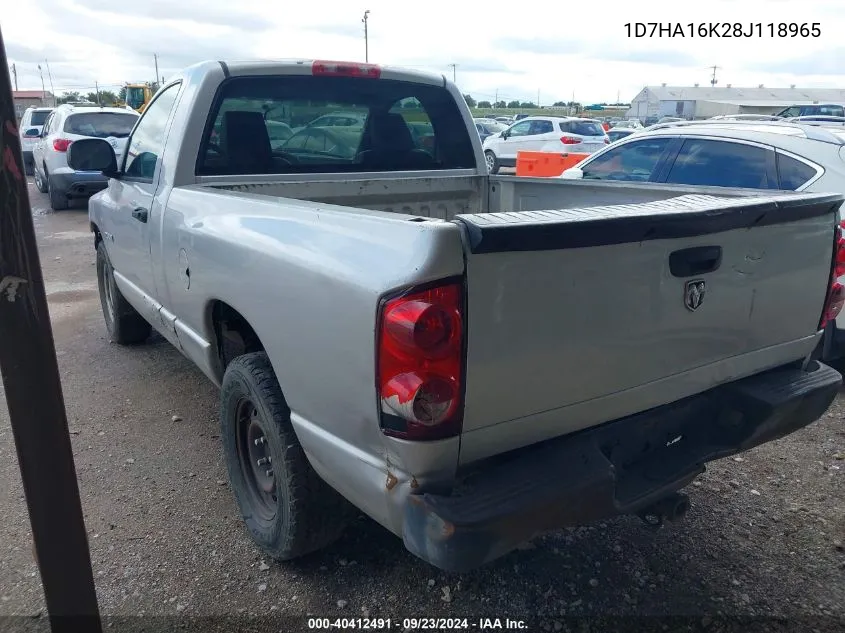 1D7HA16K28J118965 2008 Dodge Ram 1500 St/Sxt