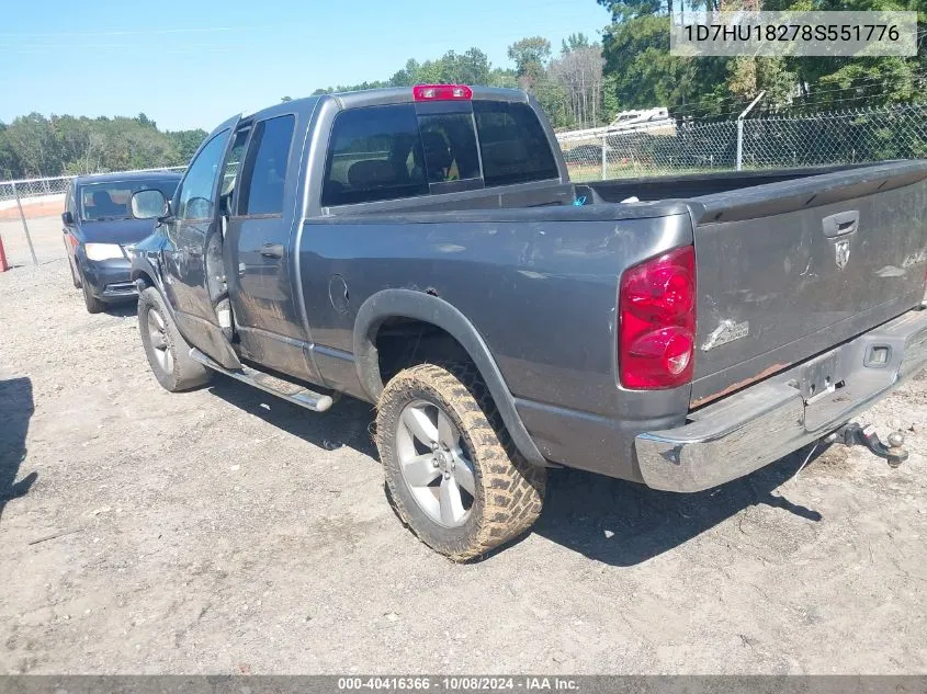 2008 Dodge Ram 1500 Slt VIN: 1D7HU18278S551776 Lot: 40416366