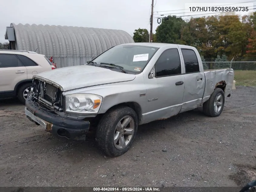 2008 Dodge Ram 1500 Slt VIN: 1D7HU18298S596735 Lot: 40420914