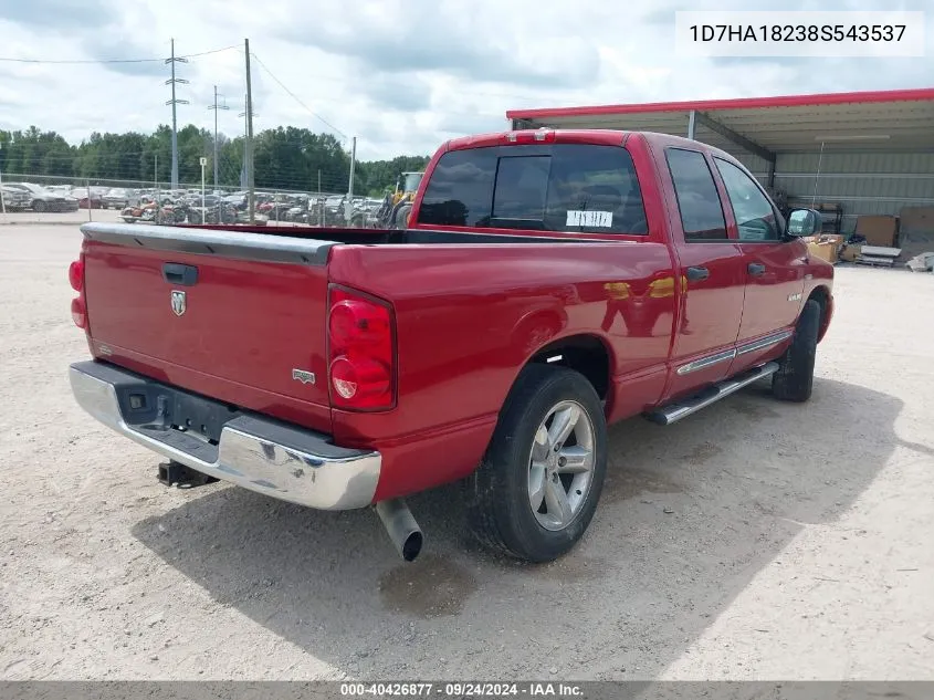 1D7HA18238S543537 2008 Dodge Ram 1500 Laramie