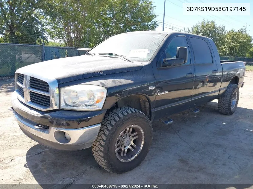 3D7KS19D58G197145 2008 Dodge Ram 1500 Sxt/Slt