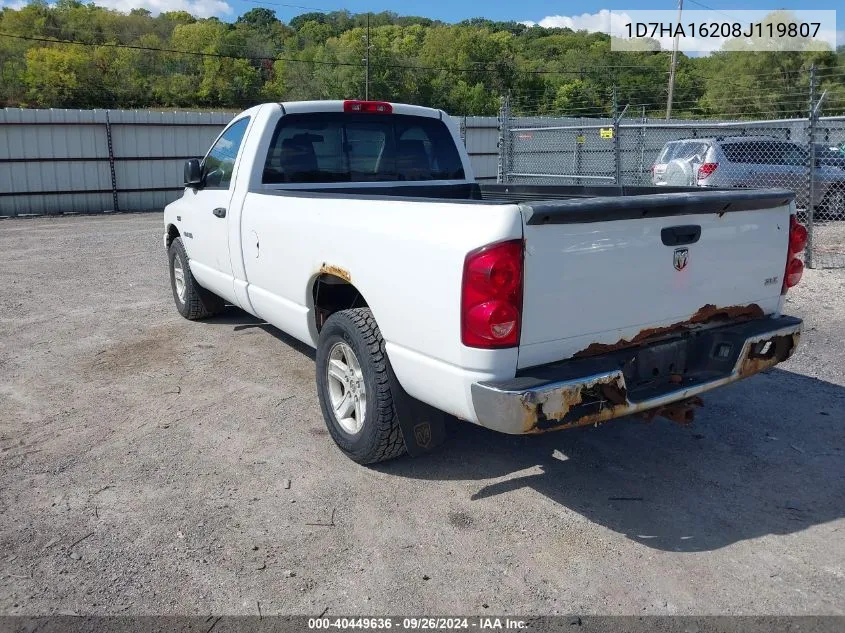 1D7HA16208J119807 2008 Dodge Ram 1500 Slt