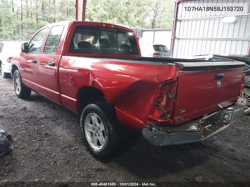 1D7HA18N58J153720 2008 Dodge Ram 1500 St/Sxt