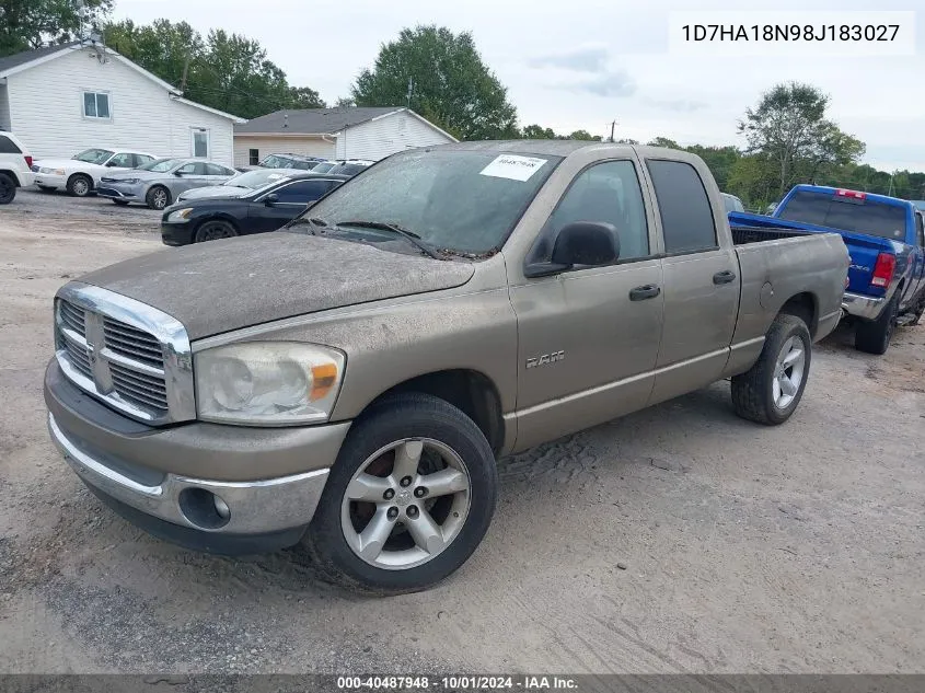 2008 Dodge Ram 1500 St/Slt VIN: 1D7HA18N98J183027 Lot: 40487948