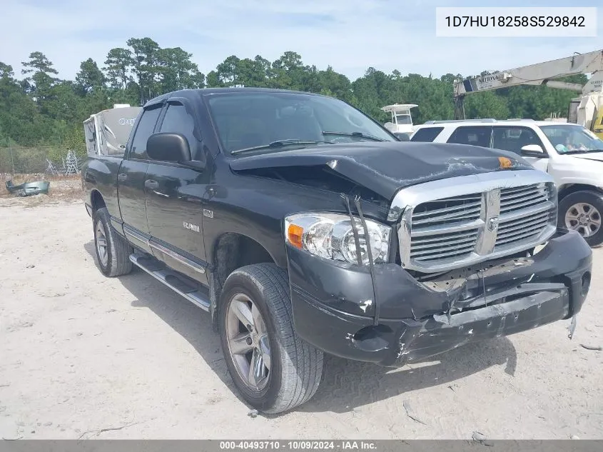 2008 Dodge Ram 1500 Laramie VIN: 1D7HU18258S529842 Lot: 40493710