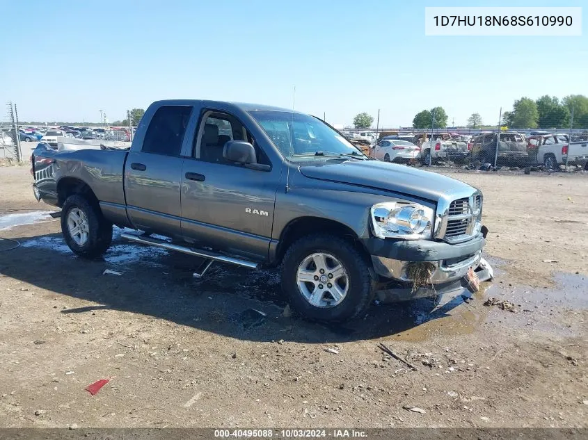 2008 Dodge Ram 1500 St/Sxt VIN: 1D7HU18N68S610990 Lot: 40495088