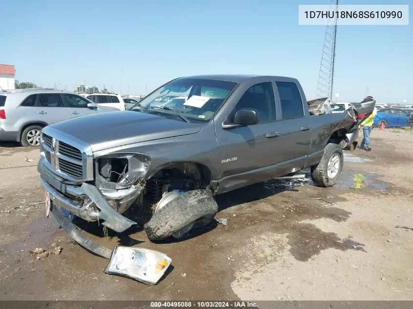 2008 Dodge Ram 1500 St/Sxt VIN: 1D7HU18N68S610990 Lot: 40495088